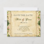 Natuur Kerstmis Magnolia Wreath n Pine Boughs Kaart (Voorkant)