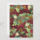 Natuur kerstwinterfeestdag Magnolia n Pine Kaart (Voorkant)