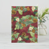 Natuur kerstwinterfeestdag Magnolia n Pine Kaart (Staand voorkant)