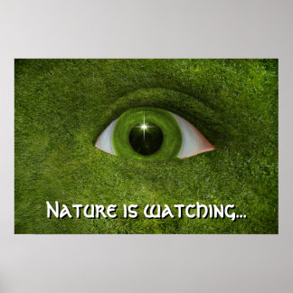 Natuur kijkt... poster
