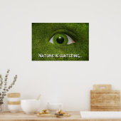 Natuur kijkt... poster (Keuken)