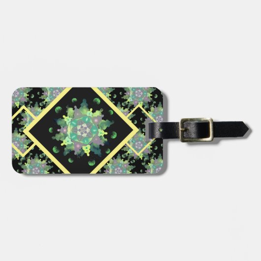 Natuur Kind Mandala Pattern Bagagelabel (Voorkant horizontaal)