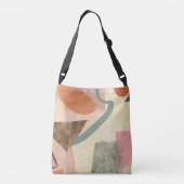 Natuur Kleuren Abstract Crossbody Tas (Achterkant)