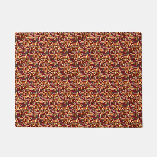 Natuur kleuren Warm Earth Tone Deurmat (Voorkant)