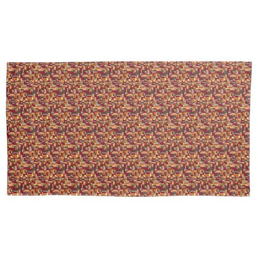 Natuur kleuren Warm Earth Tone Kussensloop (Voorkant-Links)
