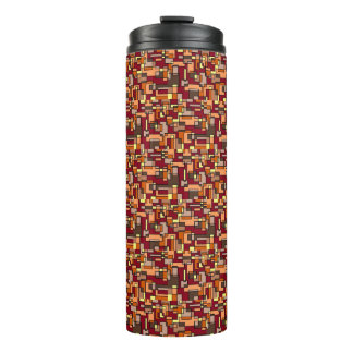 Natuur kleuren Warm Earth Tone Thermosbeker