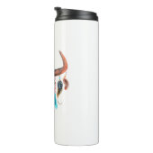 Natuur Kleurrijke Bull Skull Thermosbeker (Geroteerd rechts)