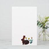 Natuur konijnenbloemen briefpapier (Staand voorkant)