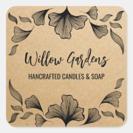 Natuur Kraft Packaging Stickers