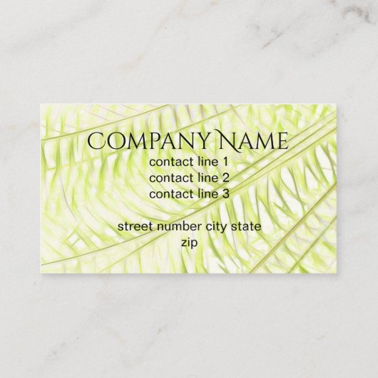 natuur kunst aangepast visitekaartje dubbelzijdig (Achterkant)