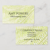 natuur kunst aangepast visitekaartje dubbelzijdig (Voorkant / Achterkant)