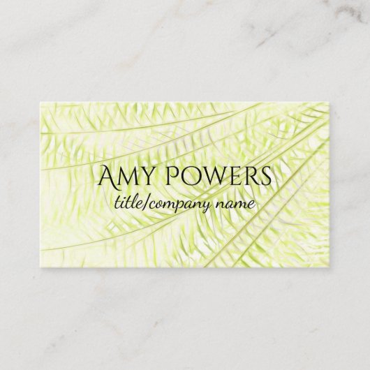 natuur kunst aangepast visitekaartje dubbelzijdig (Voorkant)