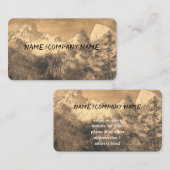 natuur-kunst-bergdenbomen sepia toonaangevend visitekaartje (Voorkant / Achterkant)