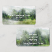 natuur kunst bergdennen in de mist visitekaartje (Voorkant / Achterkant)