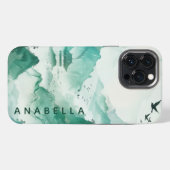 Natuur Kunst I Aangepaste naam iPhone Hoesje (Achterkant horizontaal)