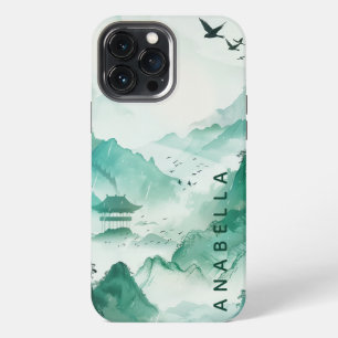 Natuur Kunst I Aangepaste Naam iPhone 13 Pro Max Hoesje