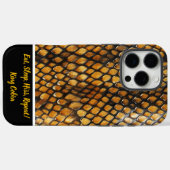 Natuur kunst in slangenhuidpatronen Case-Mate iPhone case (Achterkant (horizontaal))
