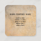 natuur kunst landschap in het blauw van de berg bu vierkante visitekaartje (Achterkant)