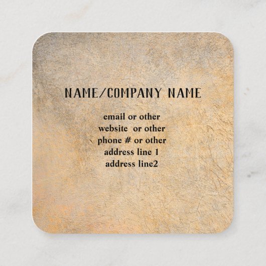 natuur kunst landschap in het blauw van de berg bu vierkante visitekaartje (Achterkant)