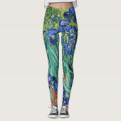 Natuur kunst van de Irises Vincent Van Gogh Blue F Leggings (Voorkant)