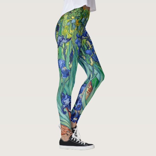 Natuur kunst van de Irises Vincent Van Gogh Blue F Leggings (Rechts)