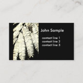 natuur kunst visitekaartje sepia fotografie (Achterkant)