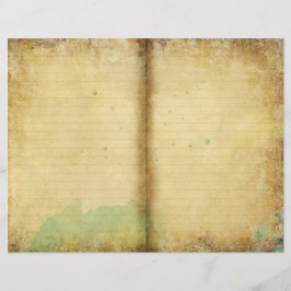 Natuur kunstjournaal met oud papier