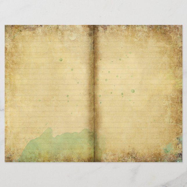 Natuur kunstjournaal met oud papier (Voorkant)