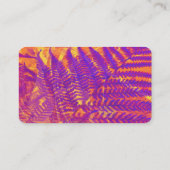 natuur kunstontwerp aangepast visitekaartje paars (Achterkant)