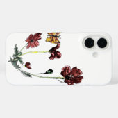 Natuur Kunstvlinderpapoppies Case-Mate iPhone Case (Achterkant (horizontaal))