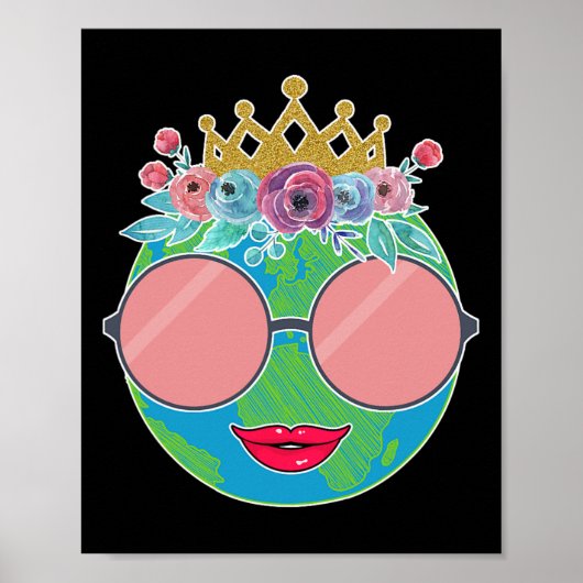 Natuur kweekbloem Vrouwen Kind Dag van de Aarde Poster (Voorkant)