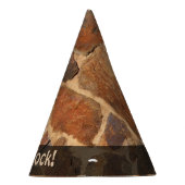 Natuur laat de muur van de Steen van de Geologie v Feesthoedjes (Rechts)