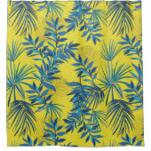 Natuur laat decoratieve opvallende ogen douchegordijn (Voorkant)