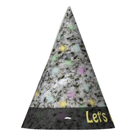 Natuur laat Rock Geology Granite elke tekst onderb Feesthoedjes (Links)