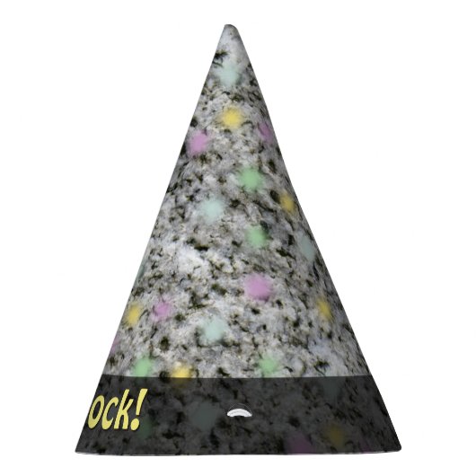 Natuur laat Rock Geology Granite elke tekst onderb Feesthoedjes (Rechts)