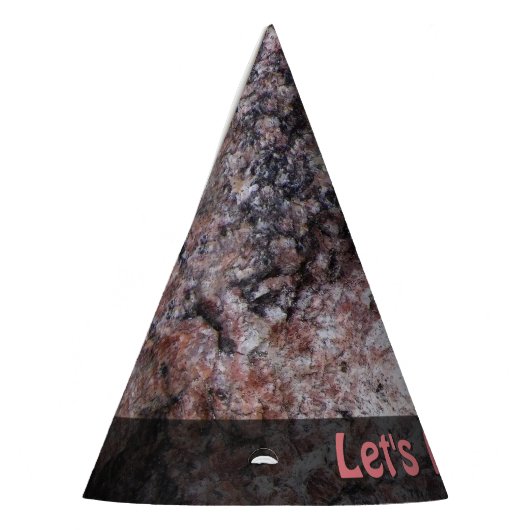 Natuur laat rotgeologie elke tekst roken feesthoedjes (Links)