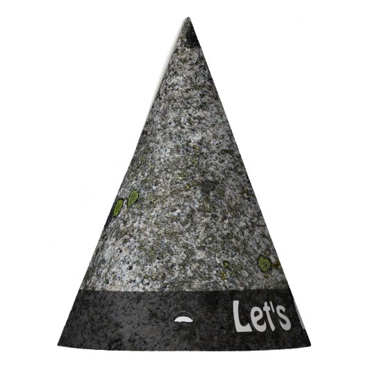 Natuur laat rotgeologie grijs graniet om het even feesthoedjes (Links)