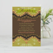 Natuur Lace Cocktail Party Uitnodiging (Staand voorkant)