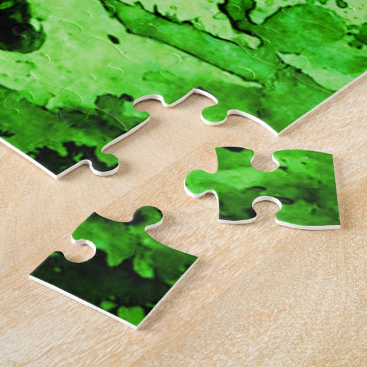 Natuur Lady Jigzaag Puzzle Groene Kunst schildert Legpuzzel (Zijkant)