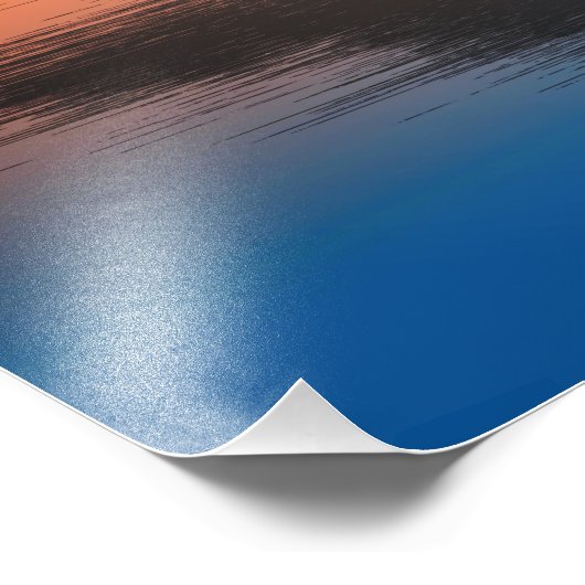 Natuur Lake Trees Paar Silhouette Kunstwerk-57178 Foto Afdruk (Hoek)