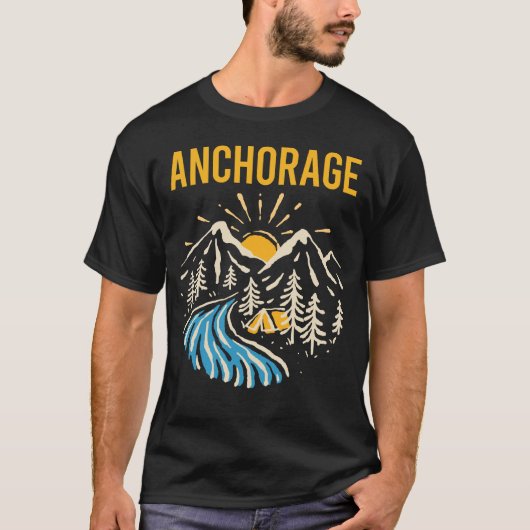 Natuur Landscape Anchorage T-shirt (Voorkant)