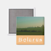 Natuur Landscape Field Meadow Belarus Magnet (Voorkant / Achterkant)