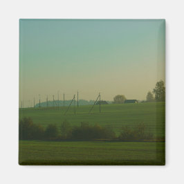 Natuur Landscape Field Meadow Belarus Magnet
