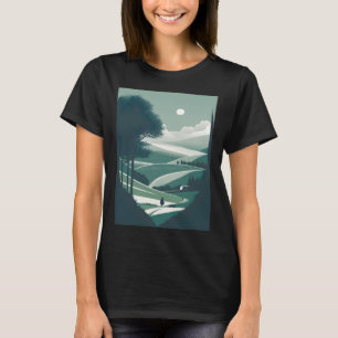 Natuur Landscape Minimalist T-shirt