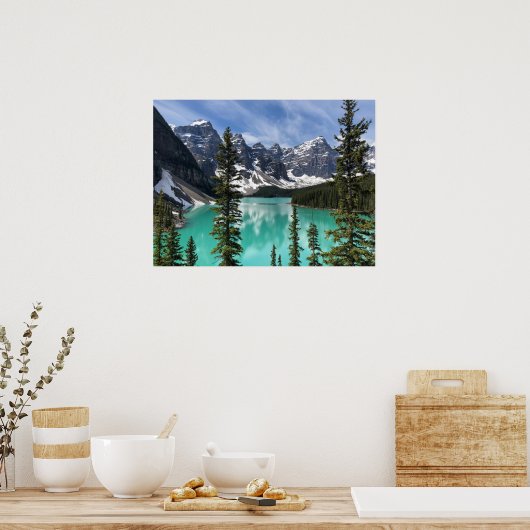 Natuur Landscape Moraine Lake, Alberta, Canada Poster (Keuken)
