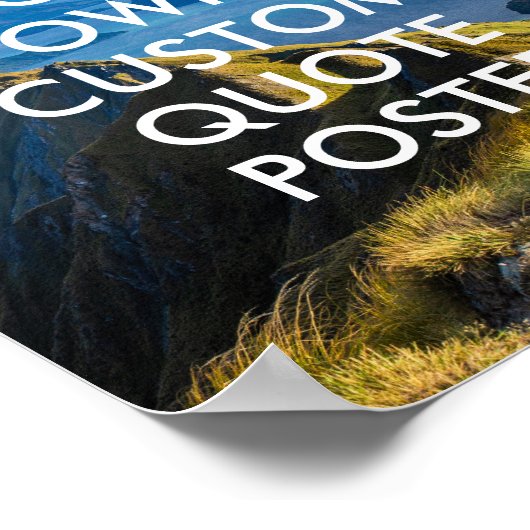 Natuur Landschap aangepaste offerte Poster (Hoek)