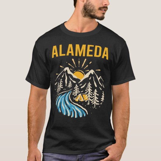 Natuur Landschap Alameda T-shirt (Voorkant)