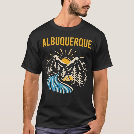 Natuur Landschap Albuquerque T-shirt (Voorkant)