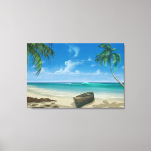 Natuur Landschap Beach schilderwerk Canvas Afdruk