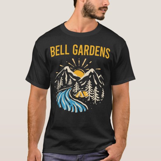 Natuur Landschap Bell Gardens T-shirt (Voorkant)